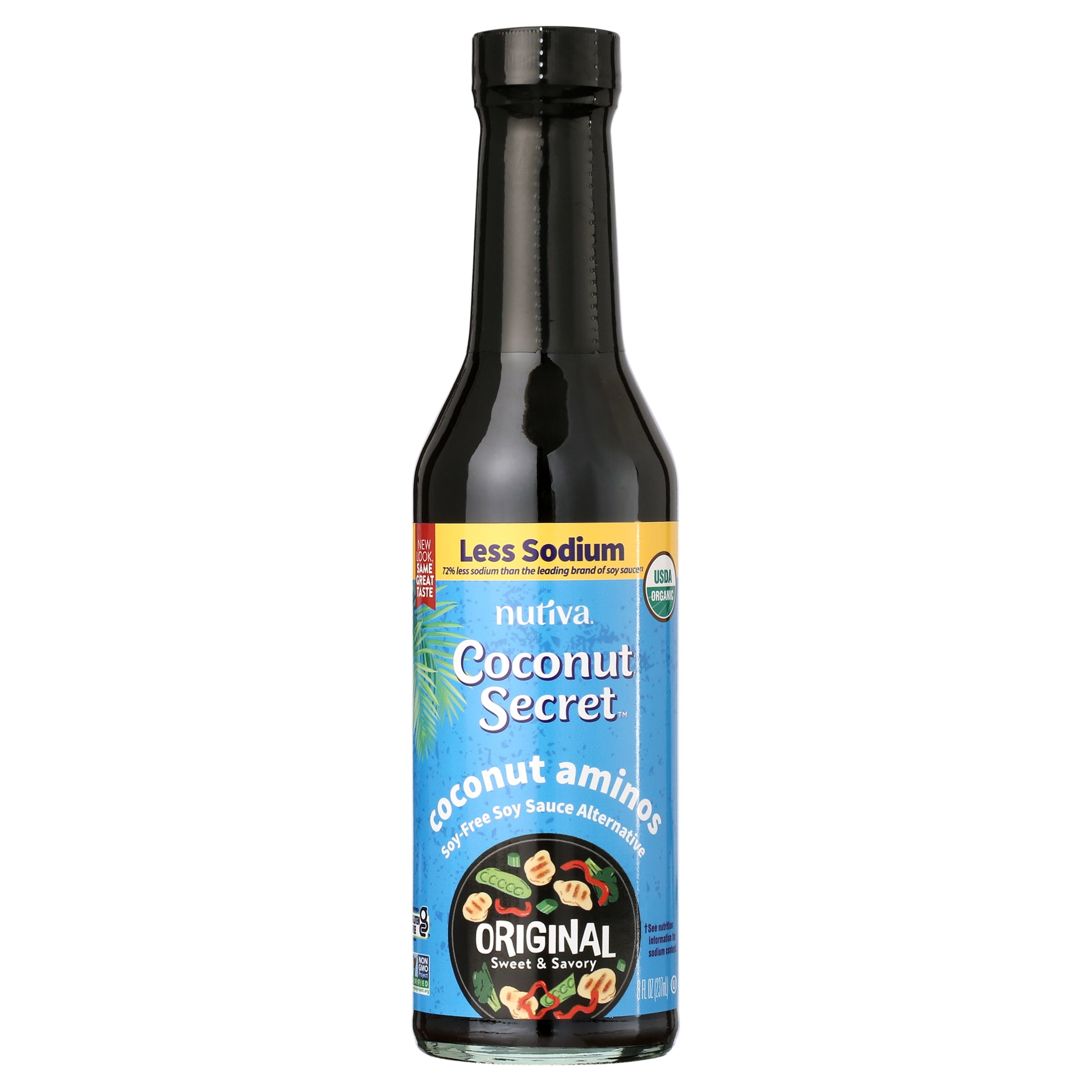 Coconut Secret, Organic Coconut Aminos Soy Free Seasoning Sauce & Marinade, 8 oz