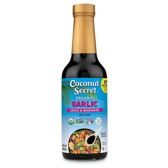 Coconut Secret, Organic Garlic Sauce & Marinade, 10 fl oz (pack of 1)