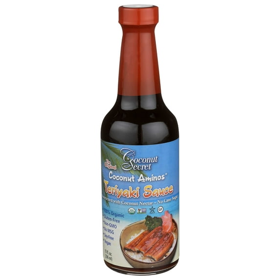 Coconut Secret Organic Teriyaki Aminos Seasoning Sauce, 10 Fluid Ounce -- 12 per case.