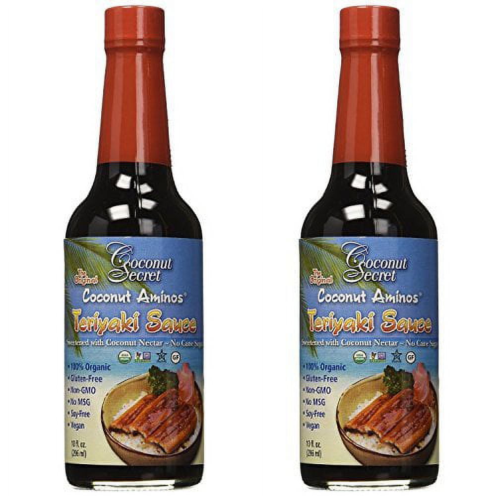 Coconut Secret, Teriyaki Sauce, Coconut Aminos, 10 fl oz (2Pack