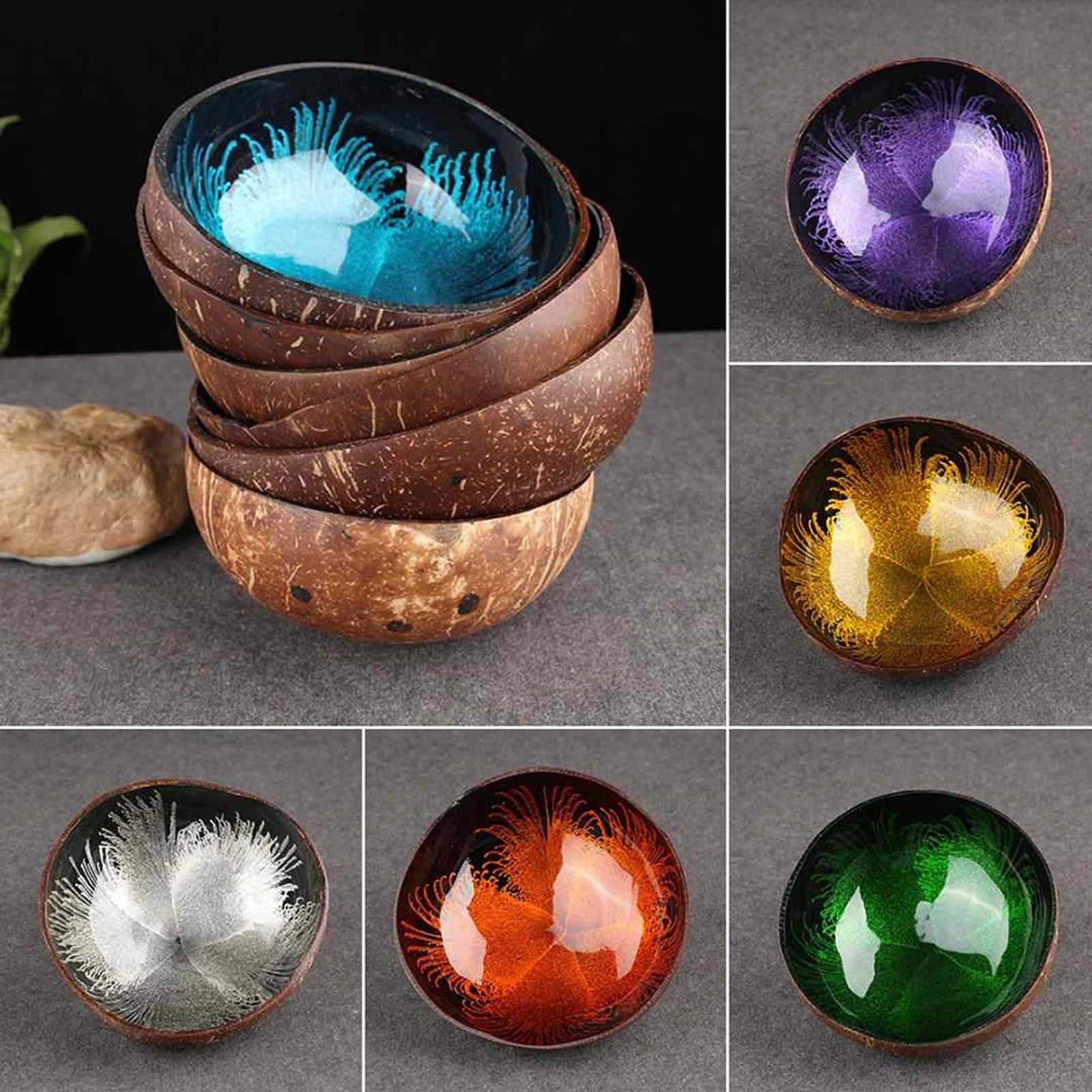 Coconut Shell Bowl Eco-friendly Spray Paint Coconut Shell Candy ...