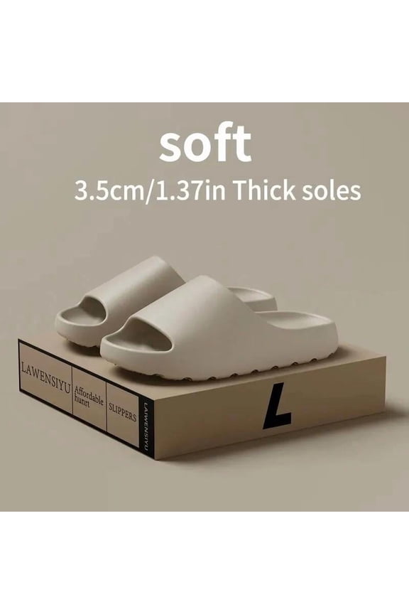 Coconut Slippers for Men and Women - Super Soft Thick-Soled Slides, Feels Like Stepping on Clouds, Non-Slip Summer Sandals