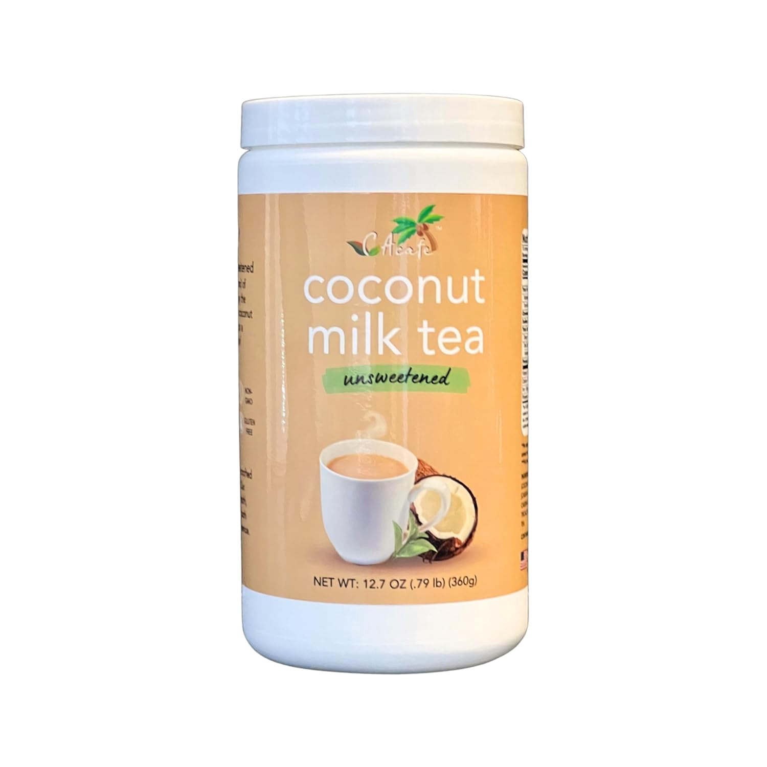 Coconut Tea Unsweetened, green tea with REAL coconut, No Sugar Added ...