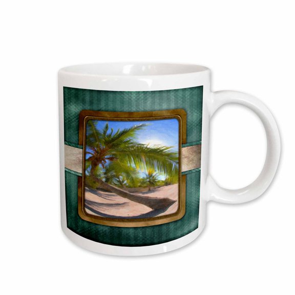 3drose, Coconut Tree, 15oz Mug