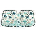 thumbnail image 1 of Coconut Tree Ball Swimwear Car Windshield Sun Shade Foldable Car Front Window Visor Heat and UV Protection 57x31.5, 1 of 8