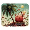 thumbnail image 1 of Coconut Tree Gaming Mouse Pad Desk Mat, Square 8.3x9.8 Inch Non-Slip Rubber Bottom Printed Design for Office and Gaming, 1 of 6
