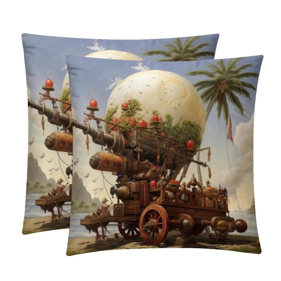 Coconut Tree Patterns for Home Decor, Covers Available in 16x16, 18x18, and 20x20 Inches,for Living Room, Bedroom - Great Gift Idea!