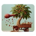 thumbnail image 1 of Coconut Tree Printed Square Mousepad Desk Pad Desk Mat, 8.3x9.8 Inch, Non-Slip Rubber Bottom, Suitable for Office and Gaming, 1 of 6