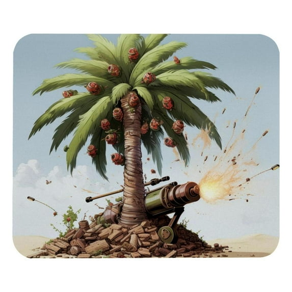 Coconut Tree Square 8.3x9.8 Inch Non-Slip Rubber Bottom Printed Mouse Pad, Gaming Mousepad for Office and Gaming