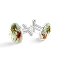 thumbnail image 1 of Coconut Tree Stainless Steel Cufflinks for Formal Attire - Ideal for Shirts, Cuff Links, and Suit Accessories, 1 of 6