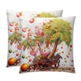 thumbnail image 1 of Coconut Tree Throw Pillow Covers Set of 2 for Chair Pillow Covers for Various Occasions - 16x16, 18x18, 20x20 Inches - Decorative Pillows Covers with Unique Patterns, 1 of 6
