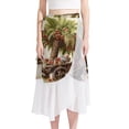 thumbnail image 1 of Coconut Tree Women's Chiffon Summer Beach Dresses with Polyester Straps for a Stylish Look, 1 of 6