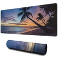 thumbnail image 1 of Coconut Trees Seaside Mouse Mat, Natural Scenery Rectangle Large Non-Slip Rubber Gaming Mouse Pad with Stitched Edges, Office Mouse Pad for Women Men Kids, 31.5x11.8in, 1 of 7