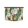 thumbnail image 1 of Coconut Tropical Leaves Airtight Coffee Bean Canister 17oz Food Storage Containers with Lids For Gournd, Tea, Sugar, Flour, Rice, Cereal, Candy Cookie Jar, 1 of 8
