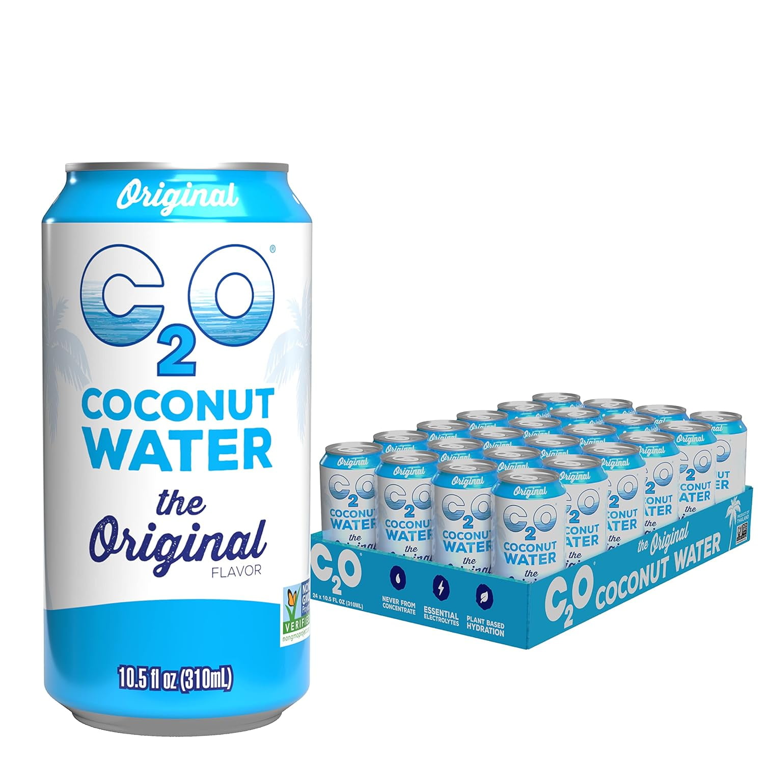Coconut Water, Flavor (24 Pack) Made with Coconut Water, 100 Fruit