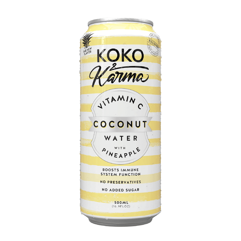 Koko & Karma Pineapple Coconut Water, Vitamin C, No Added Sugar