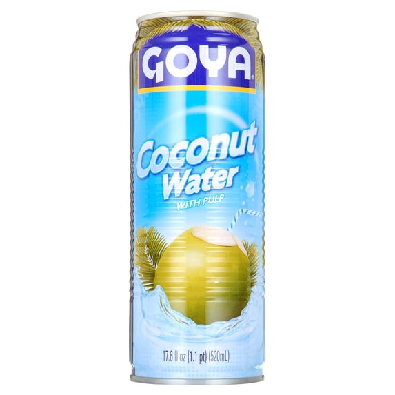 Coconut Water with Pulp, 17.6 fl oz Can, Tropical Beverage