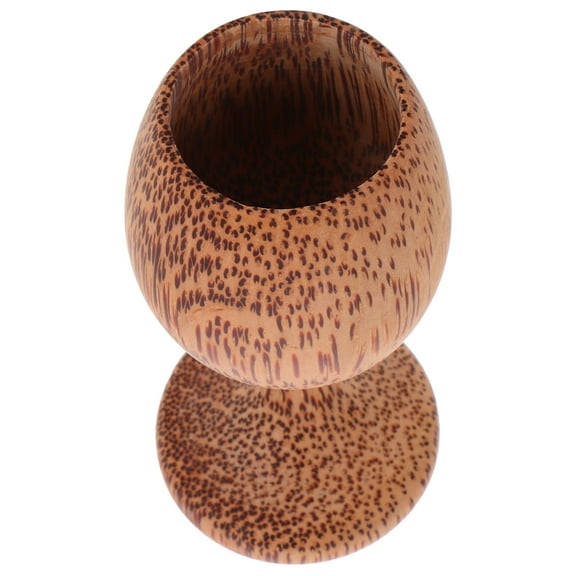 unbranded Unique Wooden Wine Goblet Stylish Wood Outdoor Travel Goblet Wooden Tea Cup Wine Mug Practical Natural Wood Cup Wooden Water Tea Cup