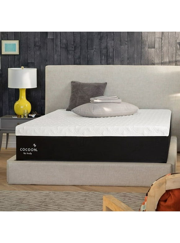 Cocoon by Sealy 12” Medium Hybrid Mattress in a Box, Adult, Queen