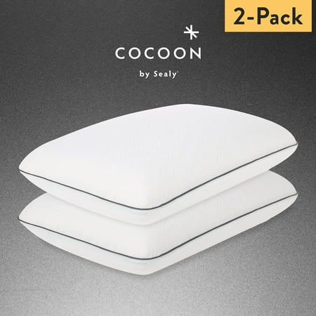 Cocoon™ by Sealy® Memory Foam Bed Pillow Two Pack, Adult