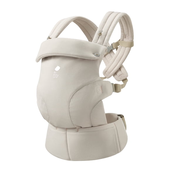 Bc Babycare CocoonGo Breathable Beige Baby Carrier for Newborn Toddler (7-44 lbs) - Ergonomic,Hip Support,Compact Foldable