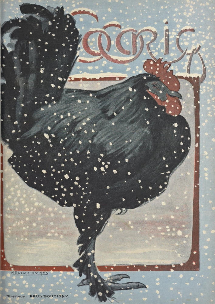 Cocorico 1899 Cover Canvas Art - Hector Dumas (18 x 24)