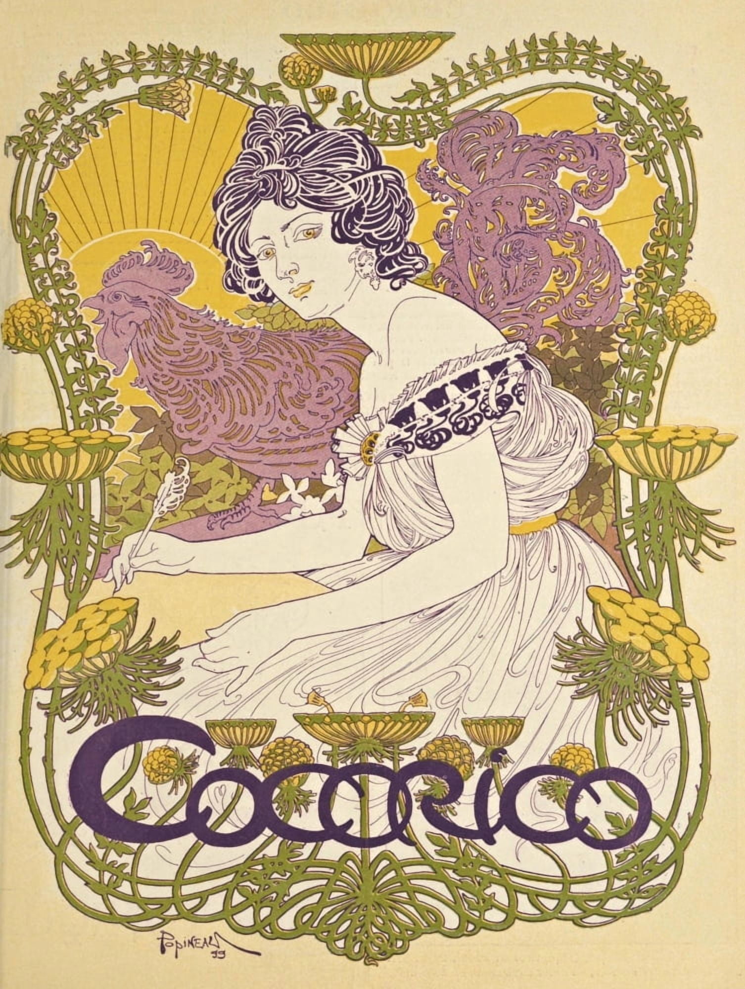 Cocorico 1899 Cover Canvas Art - Unknown (18 x 24)