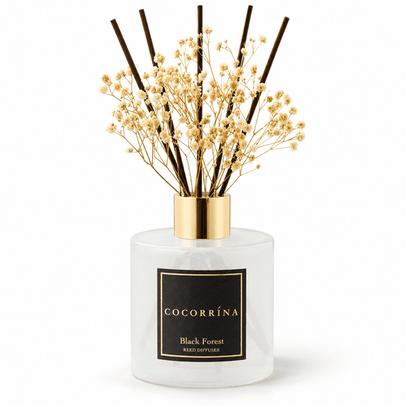Cocorrina Reed Diffuser - Black Forest 17 Fl.oz With 8 Sticks Scented ...