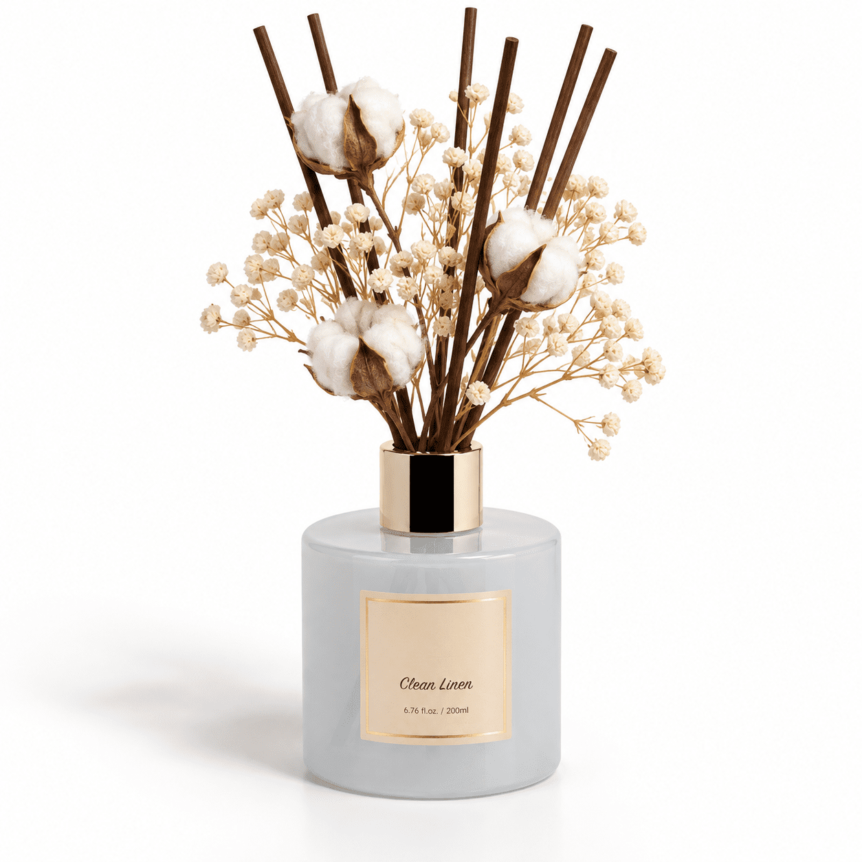Cocorrina Reed Diffuser Set n Linen 6.7 Fl Oz Scented With Sticks Home ...