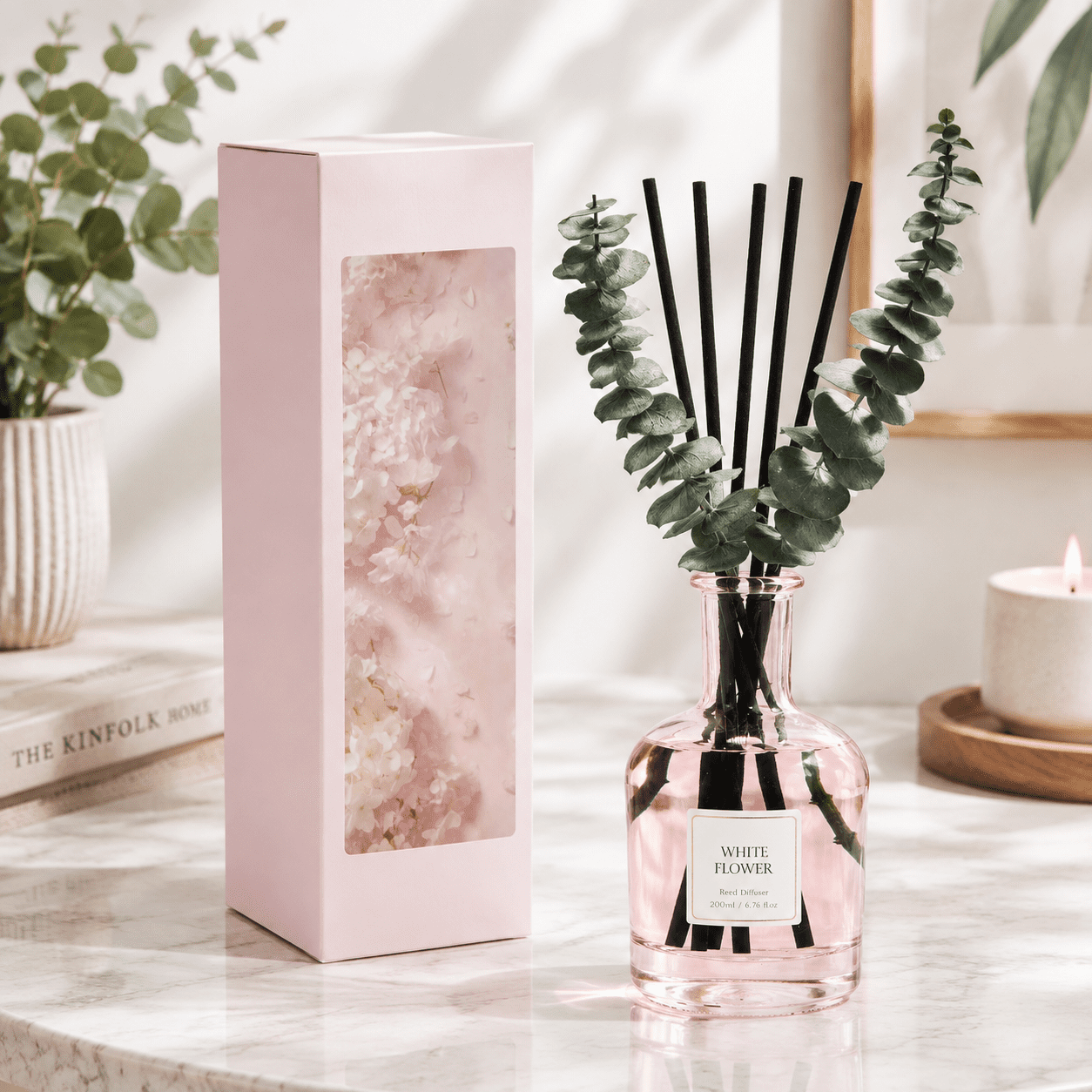 Cocorrina White Flower Reed Diffuser 6.76 Oz - Walmart.com