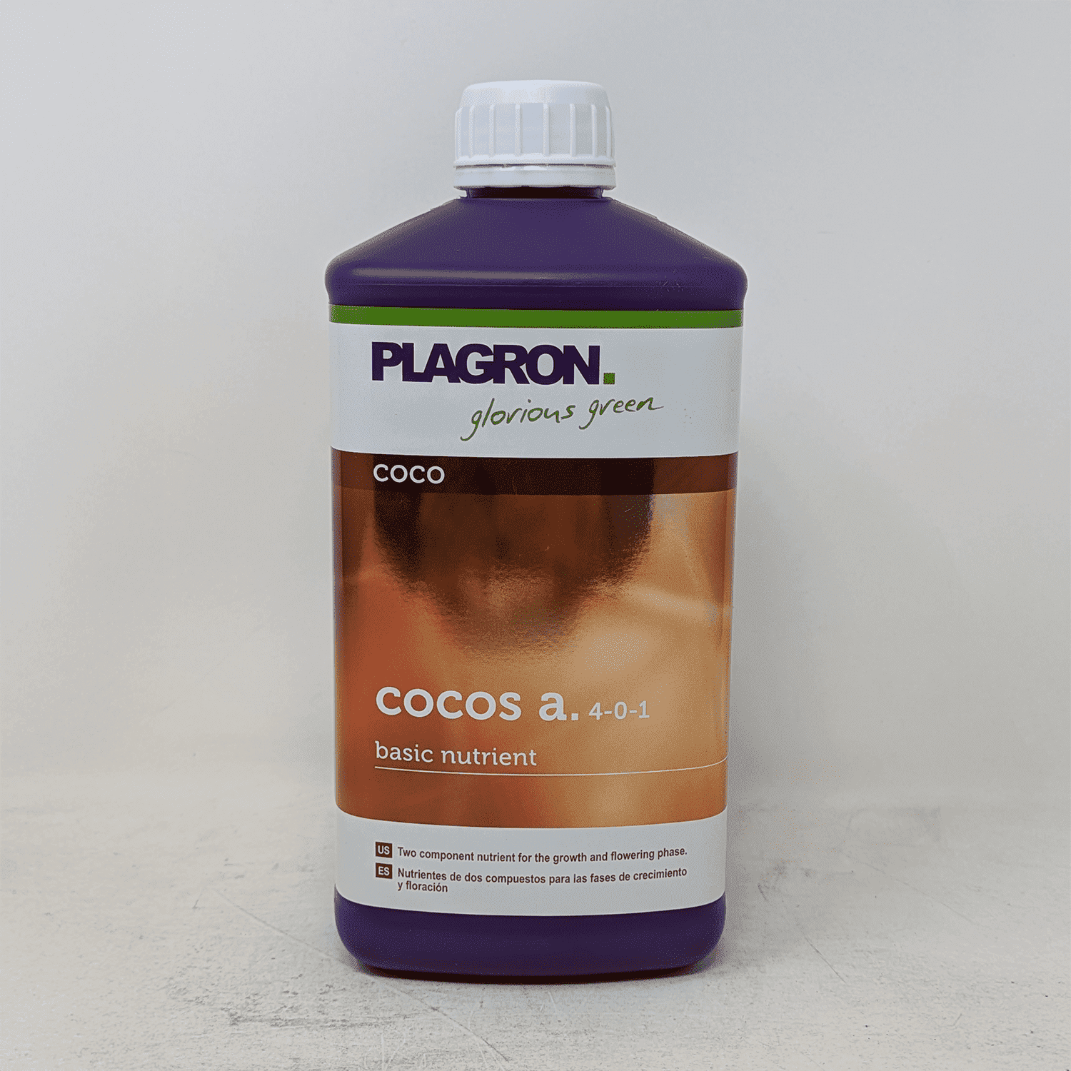 Cocos A - Part 1 of 2 Base Nutrient Combo for Plants Grown in Coco Coir Substrate - 1 Liter Bottle by Plagron