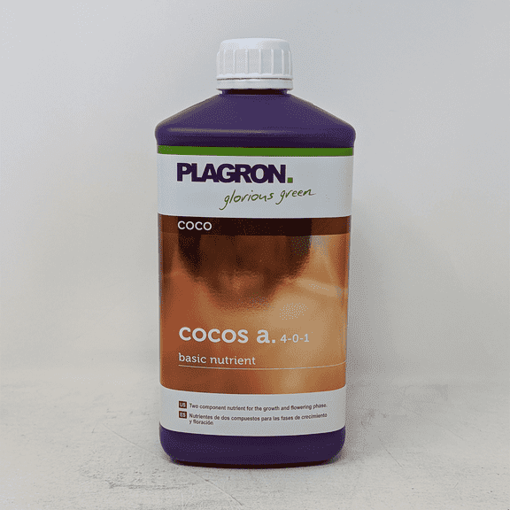 Cocos A - Part 1 of 2 Base Nutrient Combo for Plants Grown in Coco Coir Substrate - 1 Liter Bottle by Plagron