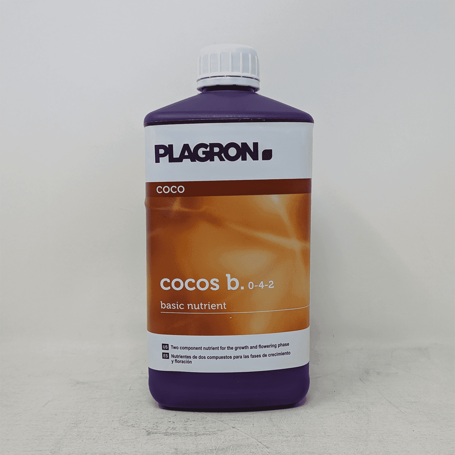 Cocos B - Part 2 of 2-Part Base Nutrient Combo for Plants Grown in Coco Coir Substrate - 1 Liter Bottle by Plagron