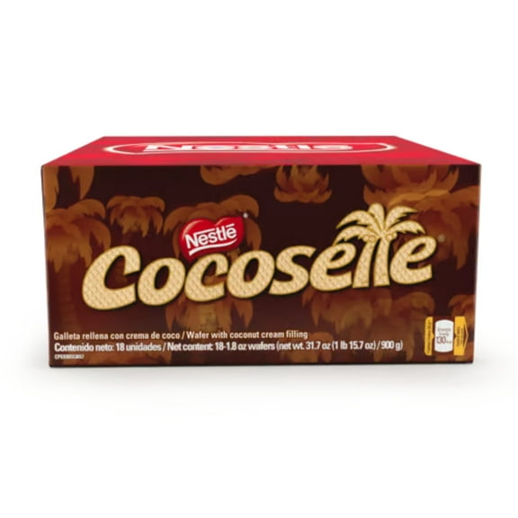 Nestle Cocosette Coconut Cream Wafer Cookies – 18-Pack (50g/1.76oz Each)