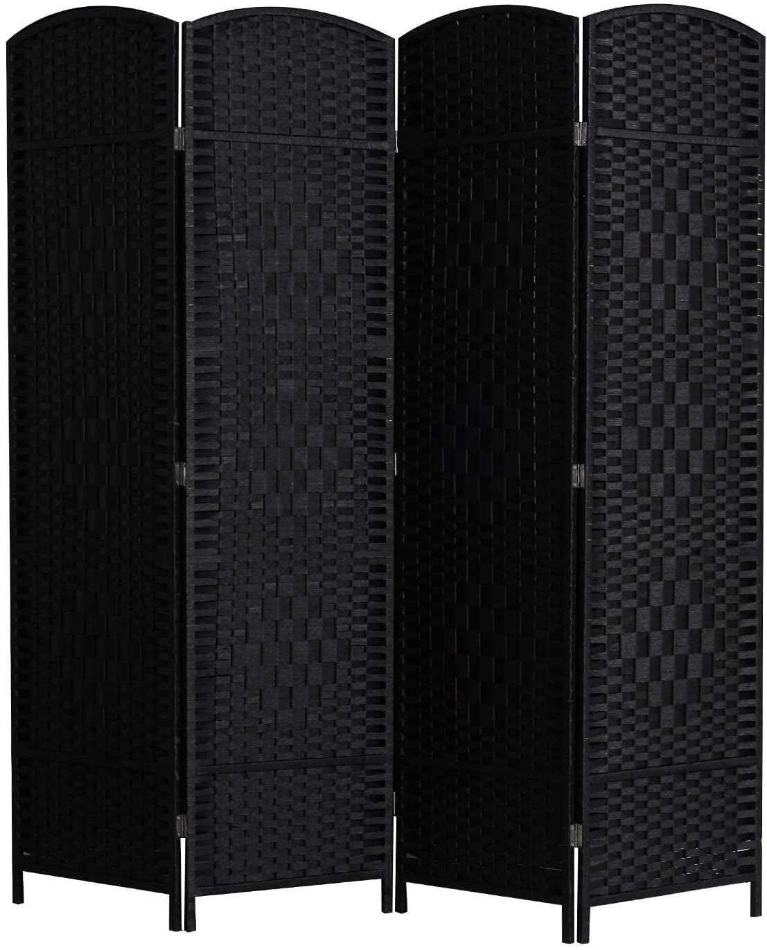 Cocosica Weave Fiber Room Divider Natural Fiber Folding Privacy Screen