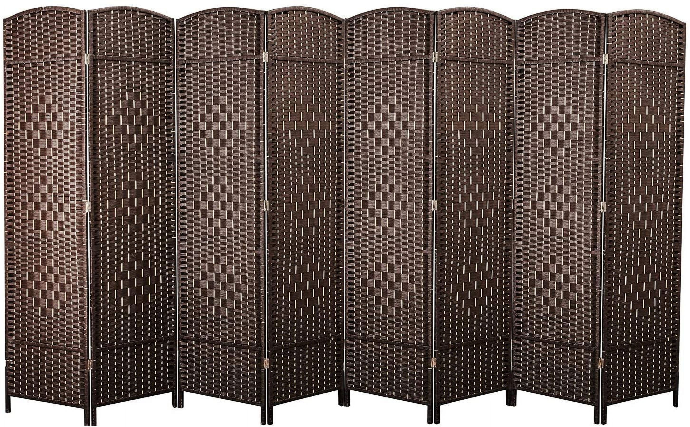 Cocosica Weave Fiber Room Divider Natural Fiber Folding Privacy Screen