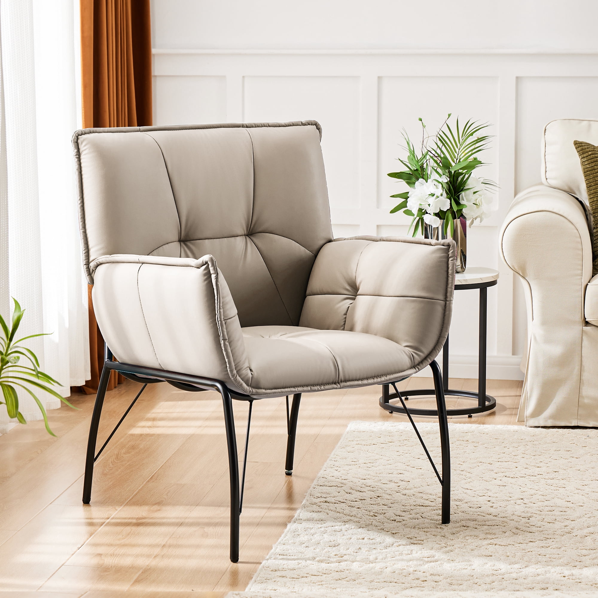 Cocosity Durable Soft Aritificial Leather Accent Contemporary Lounge