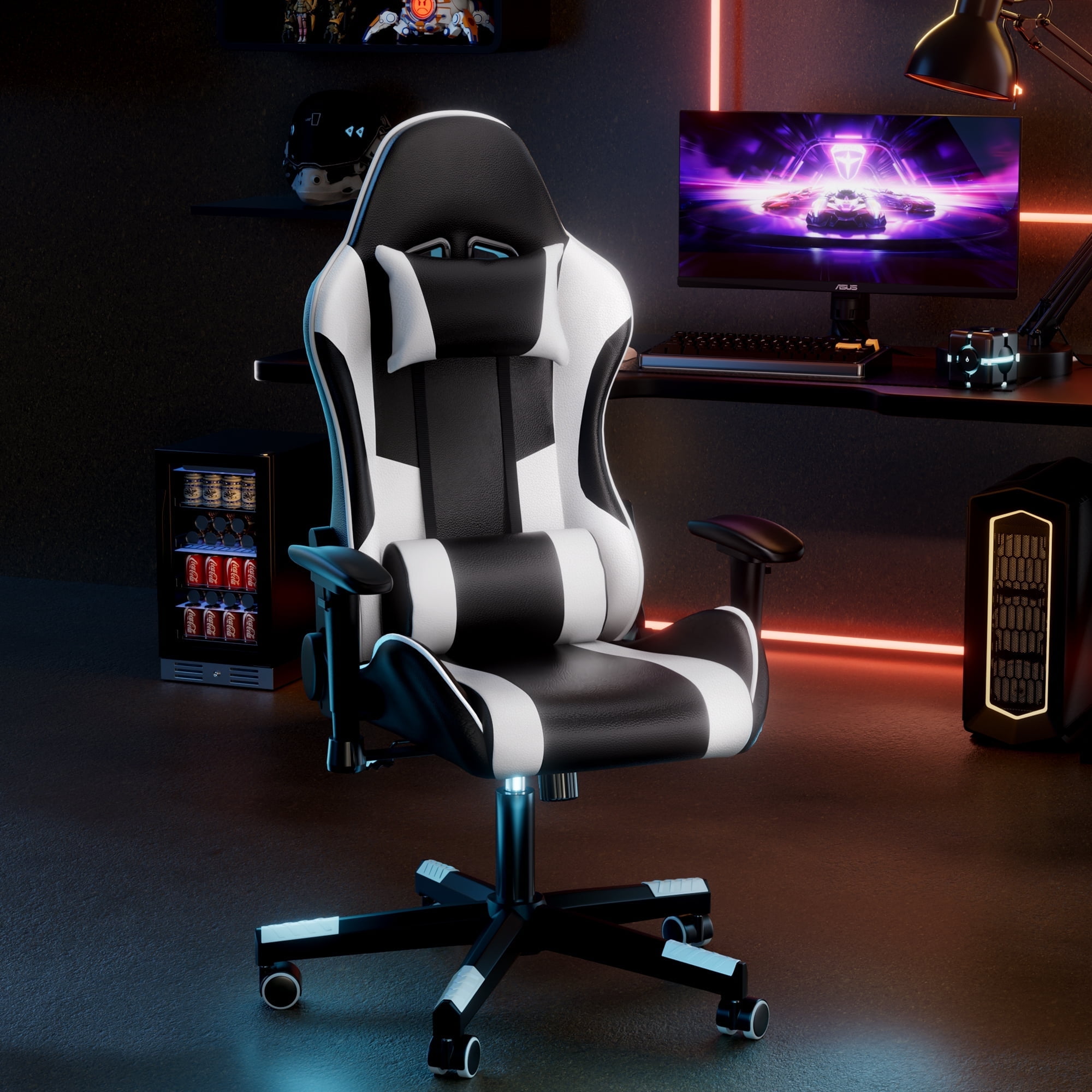 Cocosity Ergonomic White Gaming Chair for Gaming Room,Home Office