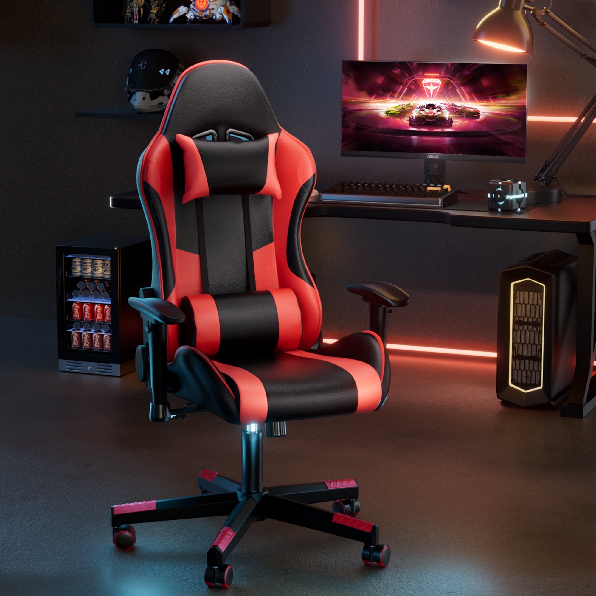 Cocosity Ergonomic Red Gaming Chair for Gaming Room Home Office 450lb