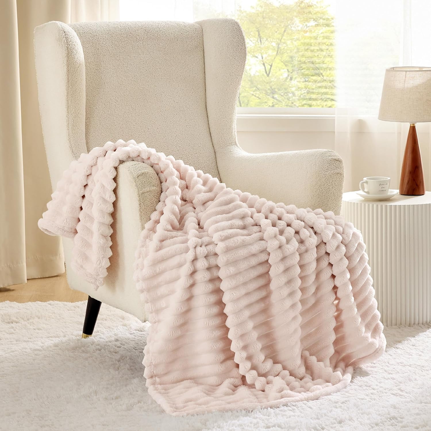 Cocosity Super Soft Polyester Pink Blanket 60"x80" for Couch Bed Sofa Car - Walmart.com