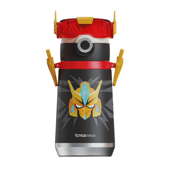 Cocosmile Robot Thermal Kids Water Bottle, Enjoy Durable Insulated Design, Kids Water Bottles for School Boys Girls, 316 Stainless Steel BPA-Free Thermal for Hydration on the Go (Without Straw)