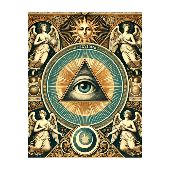 Cocosmile Vintage The Eye of Providence Poster - Wall Decor for Bedroom, Living Room, Dorm or Office - 08x10 UNFRAMED Wall Art