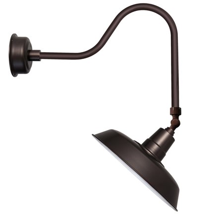 Cocoweb 12" Oldage LED Sign Light with Sleek Arm in Mahogany Bronze