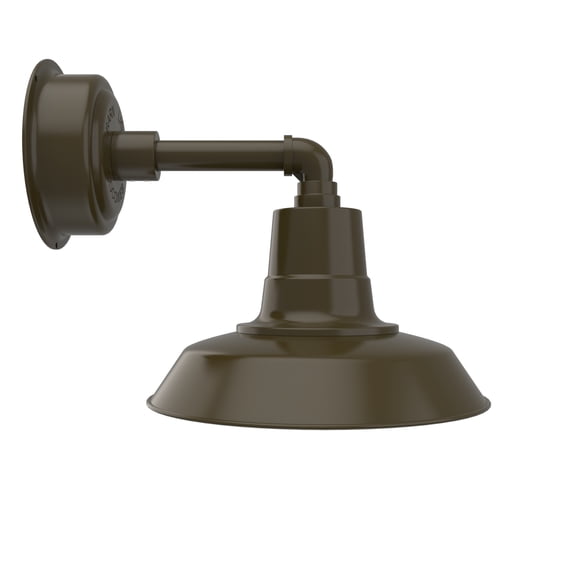 Cocoweb 12" Vintage LED Gooseneck Light in Mahogany Bronze with Cosmopolitan Arm