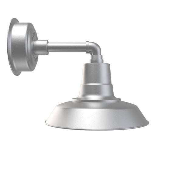 Cocoweb 12" Vintage LED Wall Light in Silver with Cosmopolitan Arm