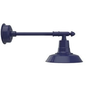 Cocoweb 12 inch Vintage LED Gooseneck Light in Blue with Victorian Arm