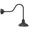 thumbnail image 1 of Cocoweb 12 inch Vintage LED Wall Light in Matte Black with Sleek Arm, 1 of 6