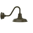 thumbnail image 1 of Cocoweb 14 inch Vintage LED Barn Light in Mahogany Bronze with Traditional Arm, 1 of 6