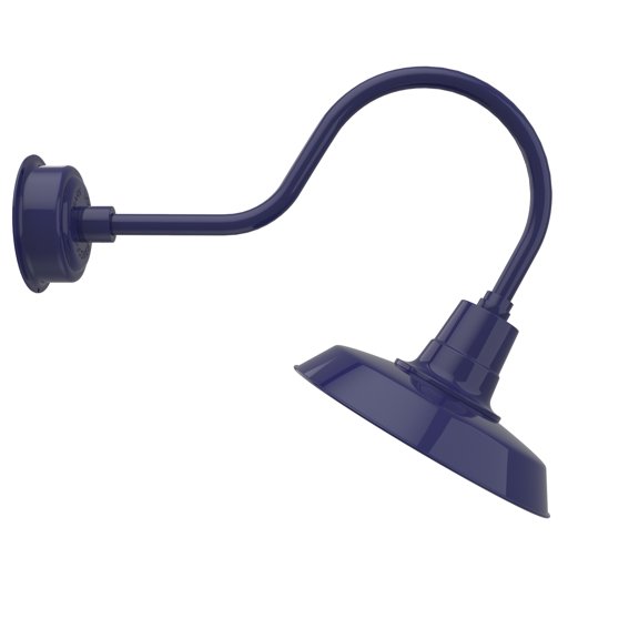 Cocoweb 14 inch Vintage LED Gooseneck Light in Blue with Modern Arm