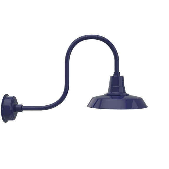 Cocoweb 14 inch Vintage LED Wall Light in Blue with Antique Arm